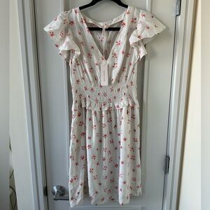 Rebecca Taylor White Floral Dress